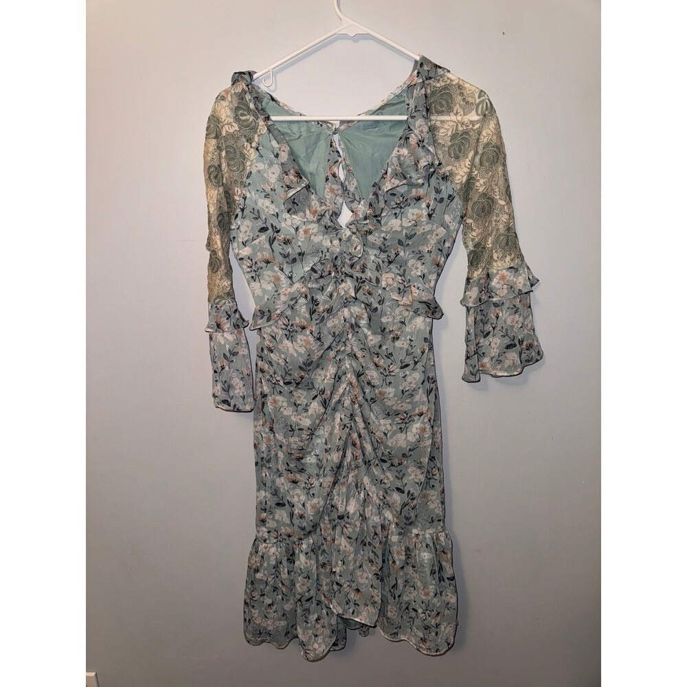Sugar Lips Floral Long Sleeve Dress